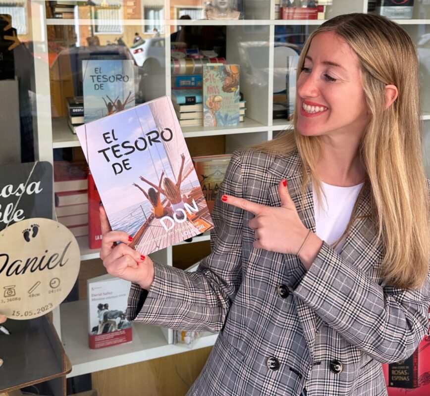 Anuncio presentación Lola Gil El tesoro de Don librería Solís Madrid